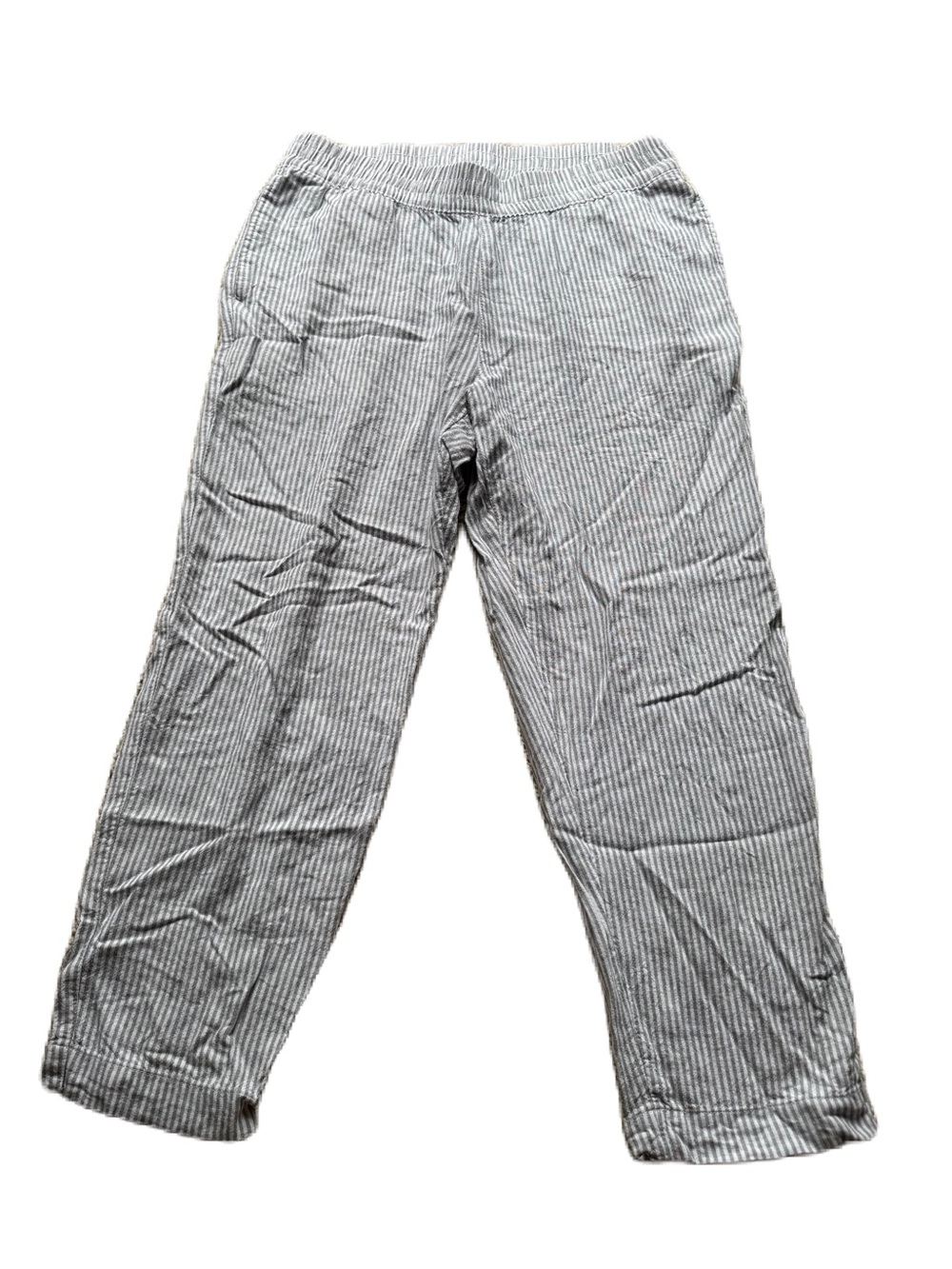 Old Navy Women's Gray and White Pinstripe Pants